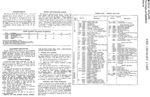 B449A Ch= 449; Crosley Radio Corp.; (ID = 262101) Radio