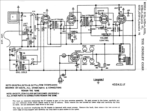 52TD Ch= 77; Crosley Radio Corp.; (ID = 100860) Radio