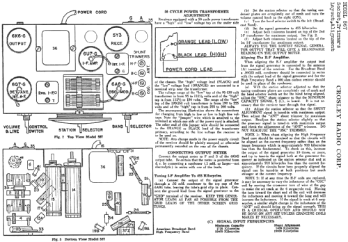 Fiver Chairside 567-M; Crosley Radio Corp.; (ID = 250918) Radio