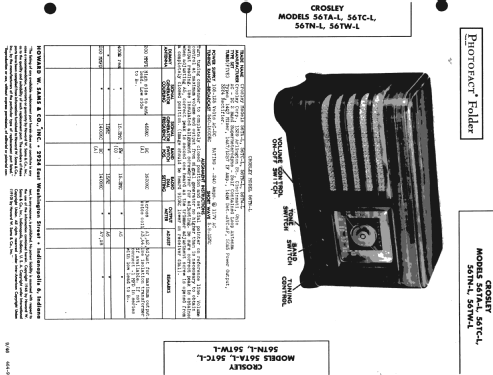 56TC-L ; Crosley Radio Corp.; (ID = 503030) Radio