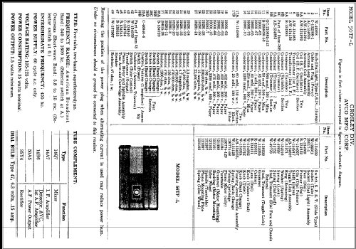 56TP-L ; Crosley Radio Corp.; (ID = 327425) Radio