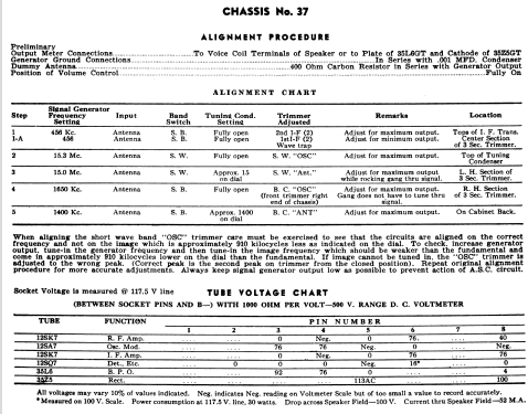 62TC Ch= 37; Crosley Radio Corp.; (ID = 1215241) Radio