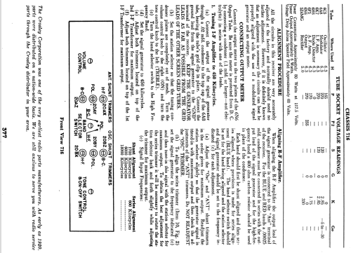 744 Ch= 716; Crosley Radio Corp.; (ID = 1825032) Radio