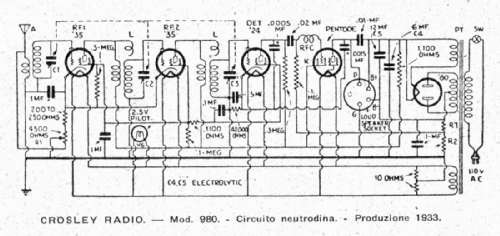 980 ; Crosley Radio Corp.; (ID = 2596016) Radio