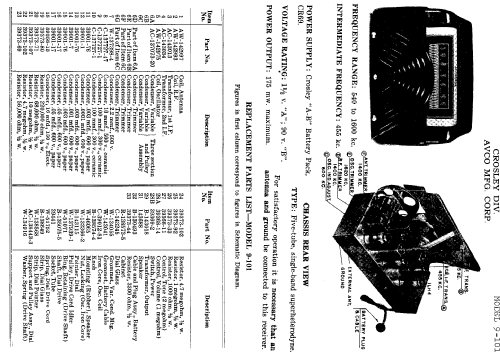 9-101 ; Crosley Radio Corp.; (ID = 280716) Radio