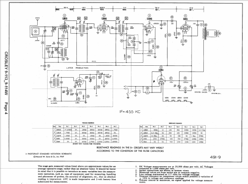 9-114W ; Crosley Radio Corp.; (ID = 1462584) Radio