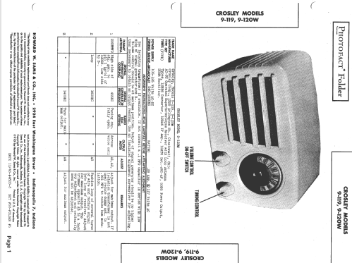 9-119 ; Crosley Radio Corp.; (ID = 1428790) Radio