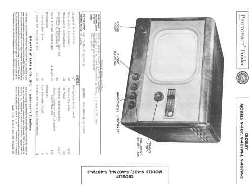 9-407 ; Crosley Radio Corp.; (ID = 1334372) TV-Radio