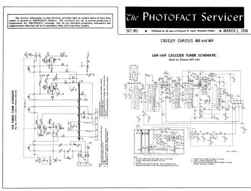 Chassis 469 Code A1; Crosley Radio Corp.; (ID = 2555216) Television