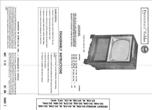 DC-13M Ch= 494; Crosley Radio Corp.; (ID = 2415248) Television