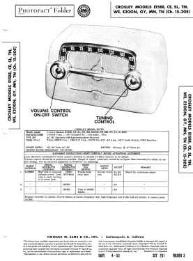 E20GN Ch= 15-20E; Crosley Radio Corp.; (ID = 3157330) Radio
