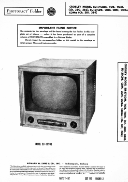 EU-21COBa Ch= 384; Crosley Radio Corp.; (ID = 3111894) Television