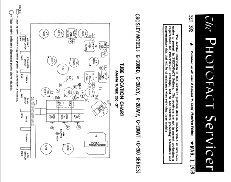 G-200BD ; Crosley Radio Corp.; (ID = 2558328) Radio