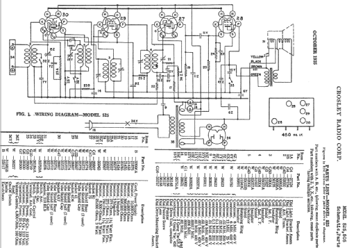 Galleon 525 Ch = 6516-BB; Crosley Radio Corp.; (ID = 144494) Radio