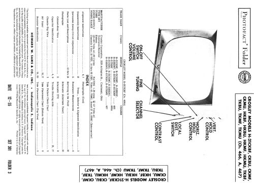 H-21TKBU Ch= 467; Crosley Radio Corp.; (ID = 2686494) Television