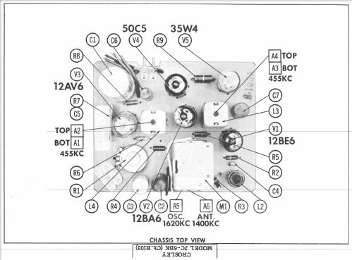 JC-6BK Ch= R103; Crosley Radio Corp.; (ID = 2356771) Radio