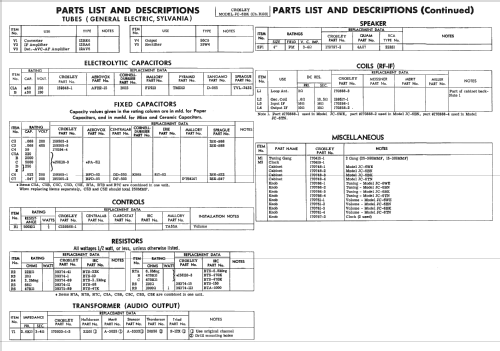 JC-6TN Ch= R103; Crosley Radio Corp.; (ID = 2356789) Radio