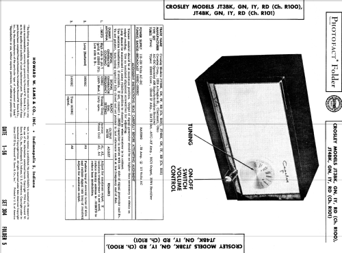 JT4BK Ch= R101; Crosley Radio Corp.; (ID = 512122) Radio