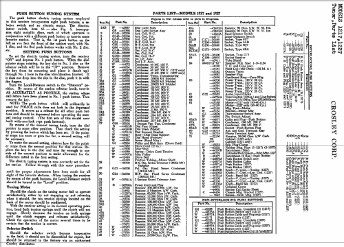 Prestotune 12 Ch= 1217; Crosley Radio Corp.; (ID = 96981) Radio