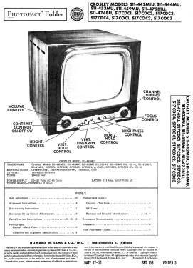 S17CDC1 Ch= 331-4; Crosley Radio Corp.; (ID = 2991192) Television