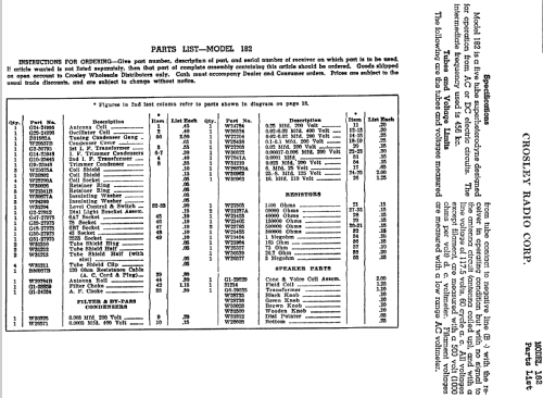 Travette Moderne Ch= 182; Crosley Radio Corp.; (ID = 135187) Radio