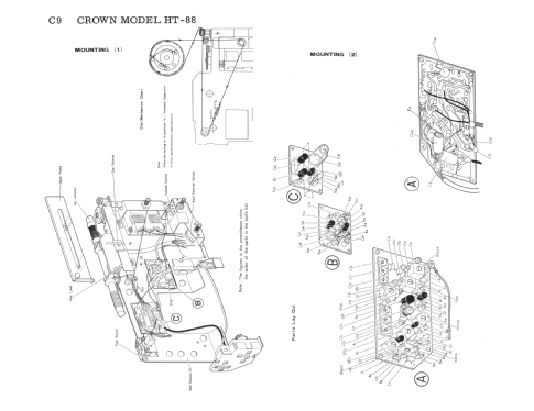 3-Band 8-Transistor Portable Radio HT-88; Crown Radio Corp.; (ID = 3092079) Radio
