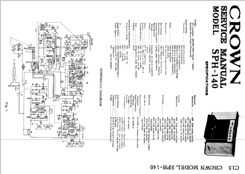 Auto Stopper SPH-140; Crown Radio Corp.; (ID = 1684168) Radio