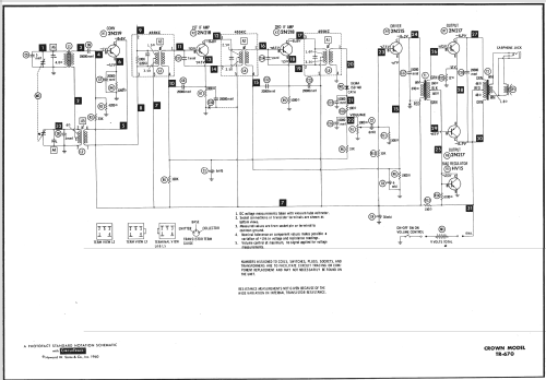 Six Transistors TR-670; Crown Radio Corp.; (ID = 549862) Radio