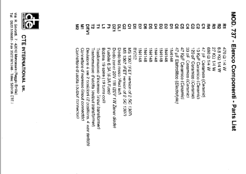 AM/FM/SSB Mobile HF Power Amplifier 737; CTE International S. (ID = 2013112) RF-Ampl.