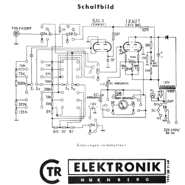 Röhrenvoltmeter HRV180; CTR-Elektronik, (ID = 2627291) Equipment