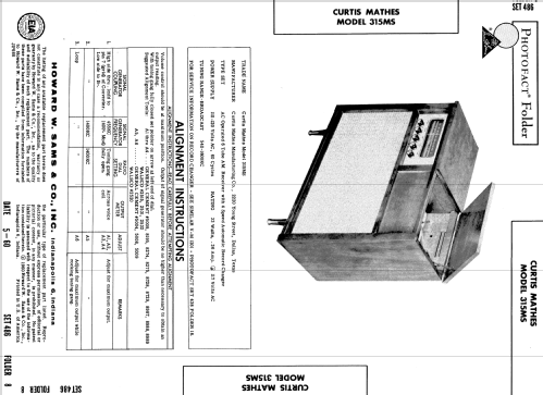 315MS ; Curtis Mathes MfG. (ID = 564935) Radio