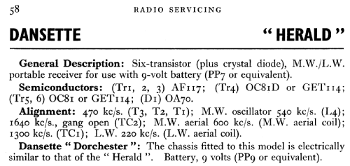 Herald ; Dansette Products (ID = 763802) Radio