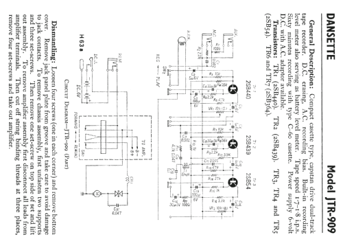 JTR 909 ; Dansette Products (ID = 600963) Ton-Bild