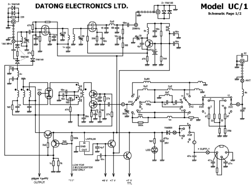 HF/VHF Receiving Converter UC-1; Datong Electronics, (ID = 973530) Converter