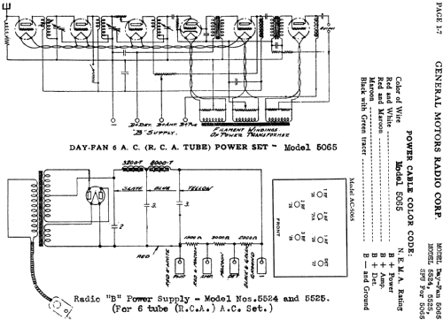 Day-Fan 6 AC 5065 & 5525 or 5525; Day-Fan Electric Co. (ID = 464339) Radio