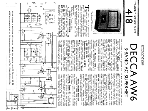 AW6; Decca Brand, Samuel (ID = 1310163) Radio