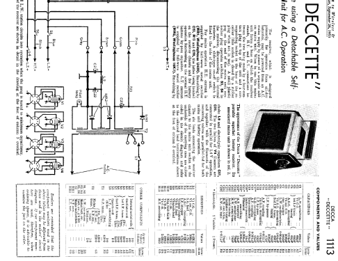 Deccette ; Decca Brand, Samuel (ID = 1026579) Radio