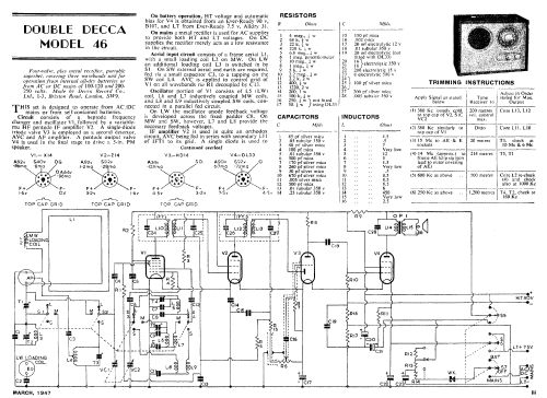 Double Decca SW/MW/LW; Decca Brand, Samuel (ID = 2123896) Radio