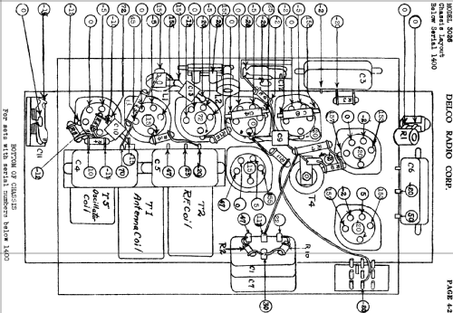 Delco 3026 below serial 1400; United Motors (ID = 466465) Autoradio