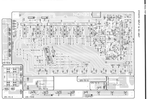 Precision audio component / pre-main amplifier PMA-737; Denon Marke / brand (ID = 1357369) Ampl/Mixer