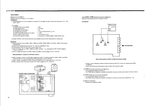 Precision Audio Component / AV Surround Amplifier AVC-3030; Denon Marke / brand (ID = 2470580) Ampl/Mixer