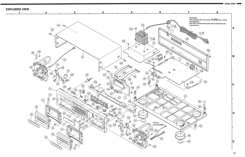 Precision Audio Component / Double Cassette Deck DRW-585; Denon Marke / brand (ID = 1896577) R-Player