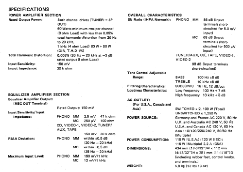 Precision audio component / pre-main amplifier PMA-300V; Denon Marke / brand (ID = 2709603) Ampl/Mixer