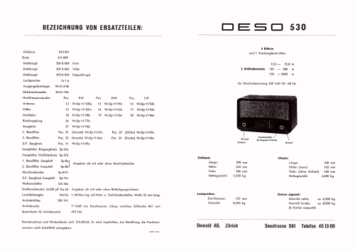 530; Deso, Dewald & Sohn, (ID = 2528394) Radio