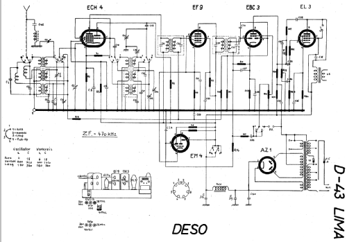 Lima G 43; Deso, Dewald & Sohn, (ID = 17196) Radio