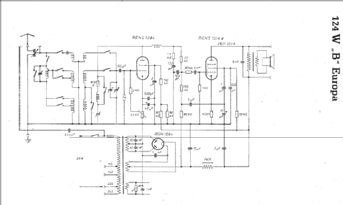 Europa 124W/B; DeTeWe (ID = 8316) Radio