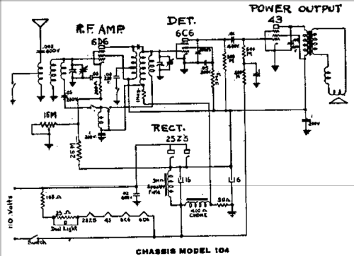 104E ; Detrola; Detroit MI (ID = 298359) Radio