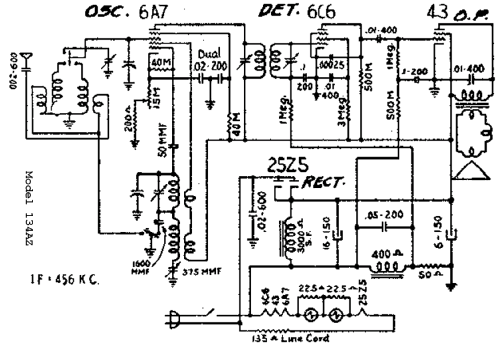 134AZ ; Detrola; Detroit MI (ID = 298288) Radio