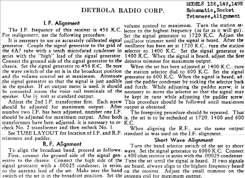 136 ; Detrola; Detroit MI (ID = 249044) Radio