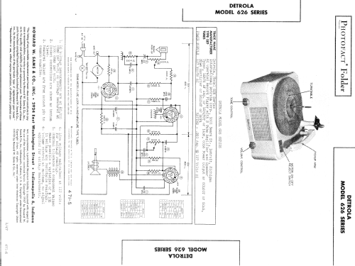 626 series ; Detrola; Detroit MI (ID = 594401) Sonido-V